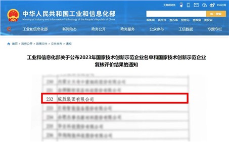 喜讯|华体会·(hth)体育集团成功通过“国家技术创新示范企业”的复核